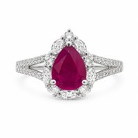 Anillo Crivelli Mujer in Oro blanco Rubino 035-VR26670